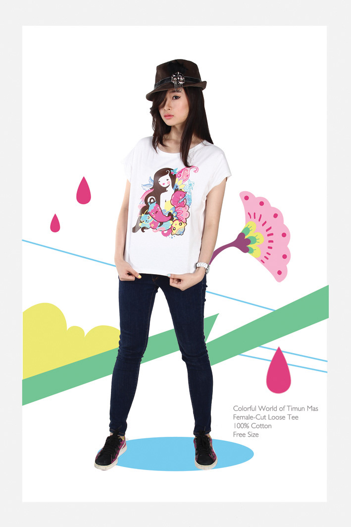 F.A.C.E.S  clothing  fashion graphic  textile culture traditional indonesia pop apparel  design cute Character