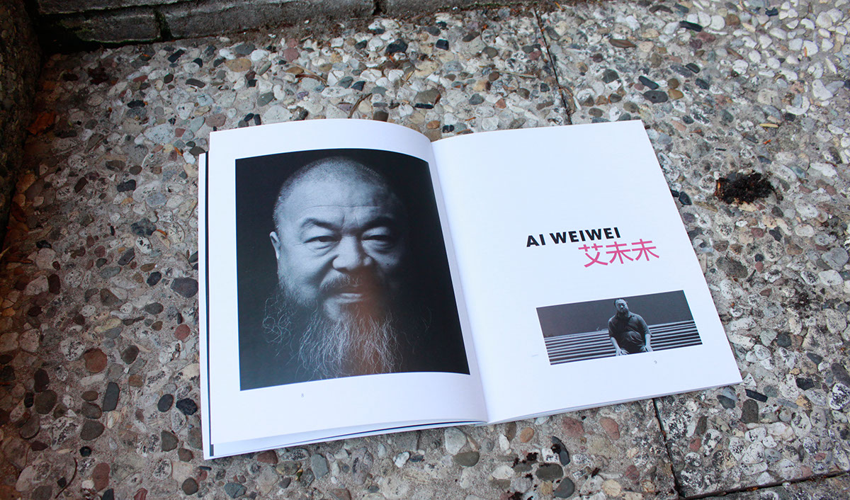 Ai Weiwei artist portrait editorial magazine Photography  print type typography  