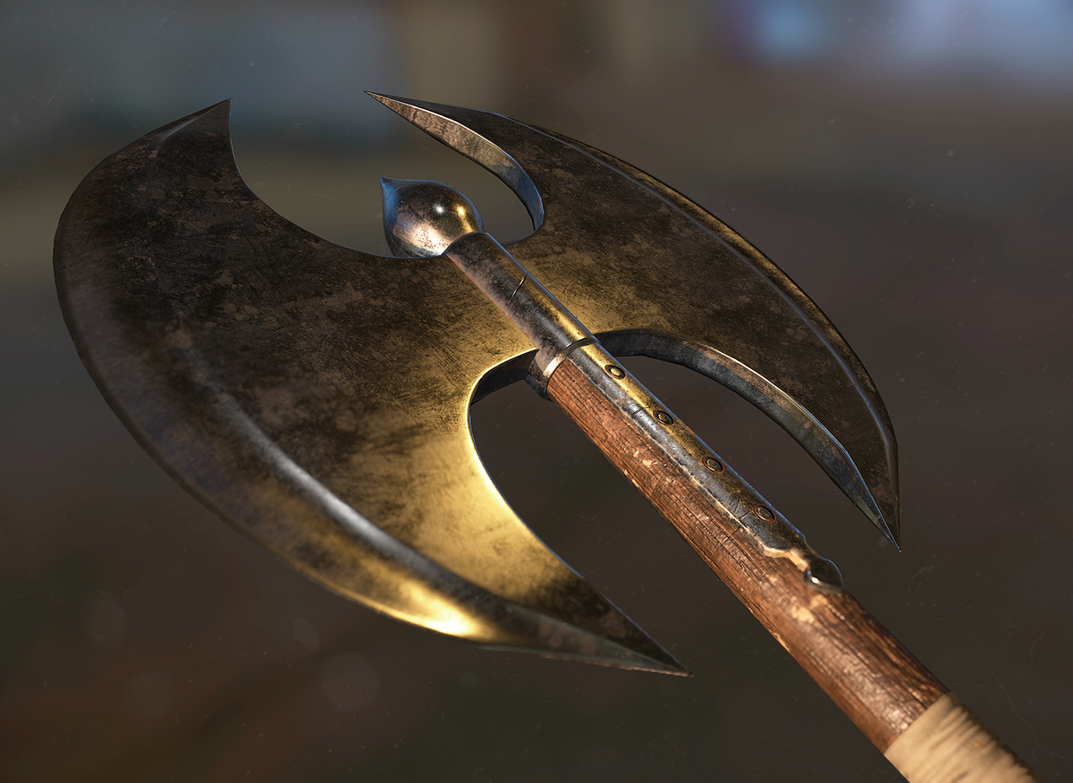 Low Poly game model Game Art axe