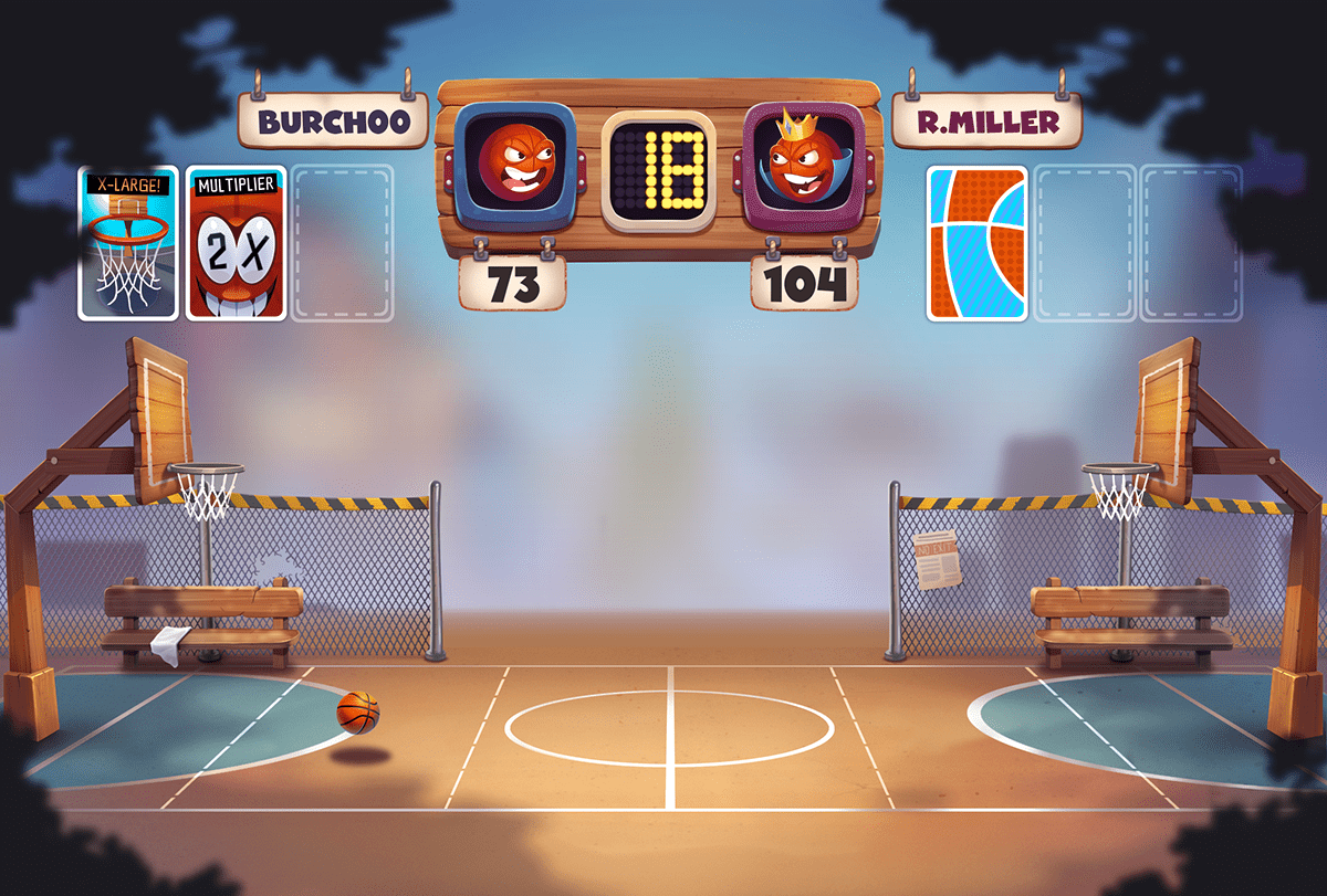 artwork background design basketball Character design  concept art Game Art game design  ILLUSTRATION  mobile UI