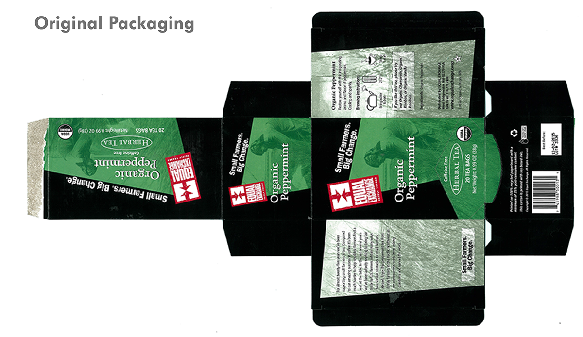 tea organic peppermint re-design revamp box