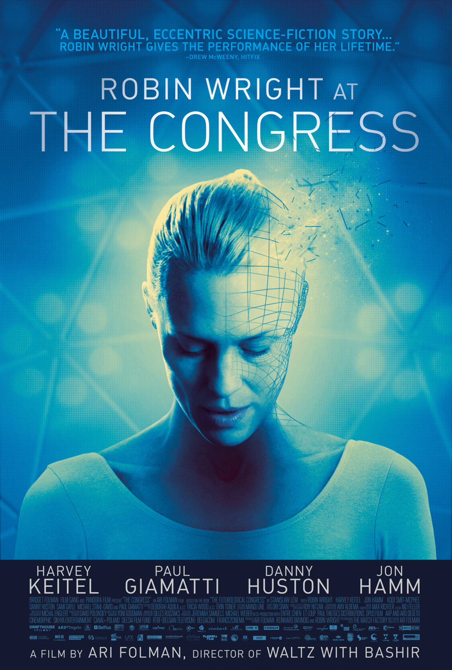 film posters One sheets Robin Wright ari folman The congress  movie poster