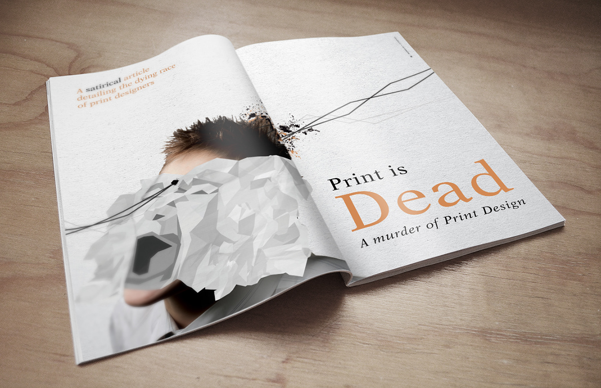 magazine spread Dead Print