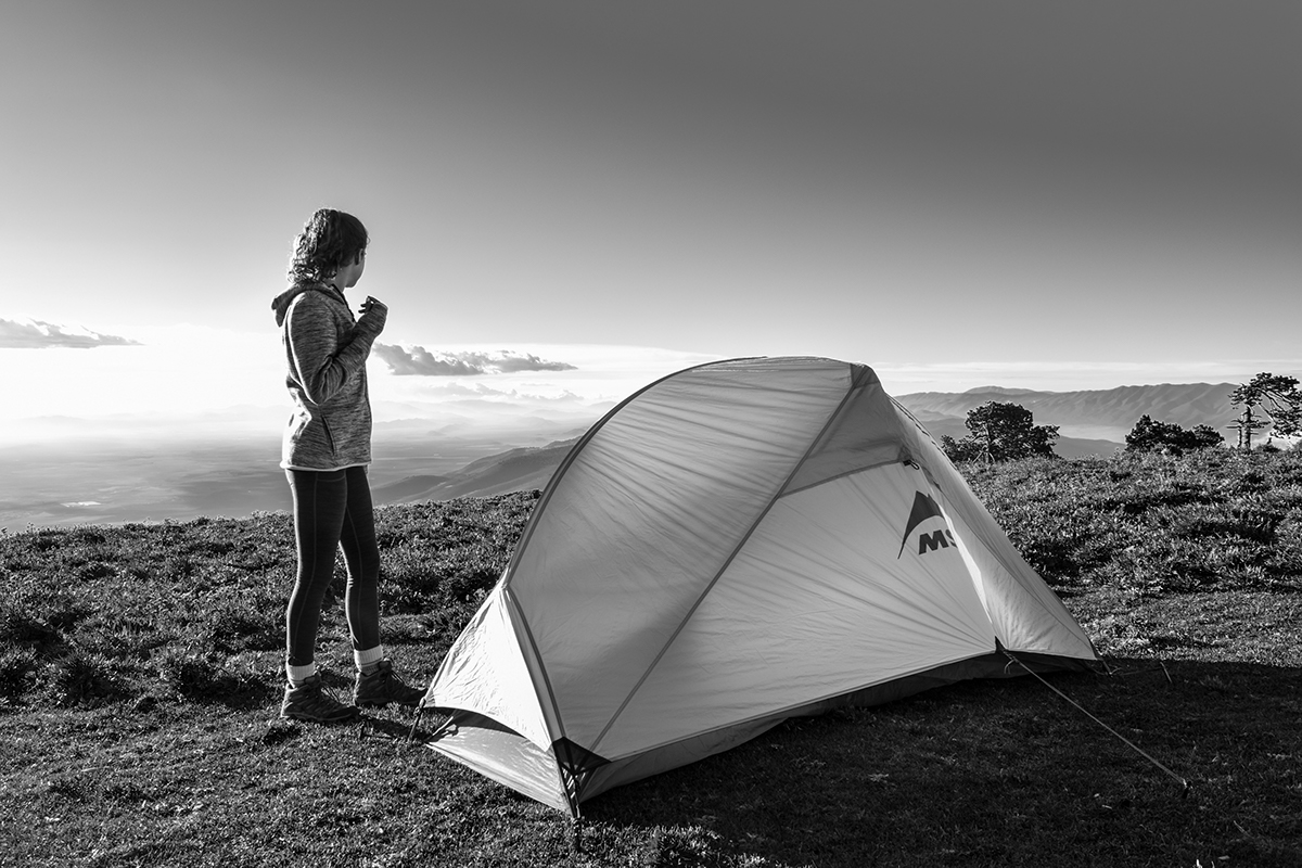 camping camp Nature black and white hiking outdoors lifestyle
