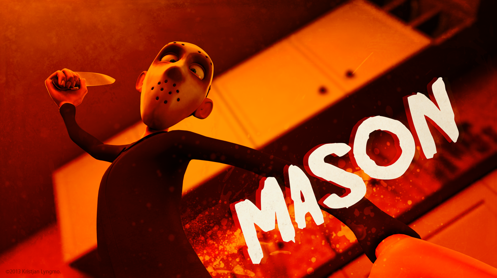 Mason vfs kristjan lyngmo mask horror Parody funny malcolm 3D animated short film saturday the 14th Vancouver Film School