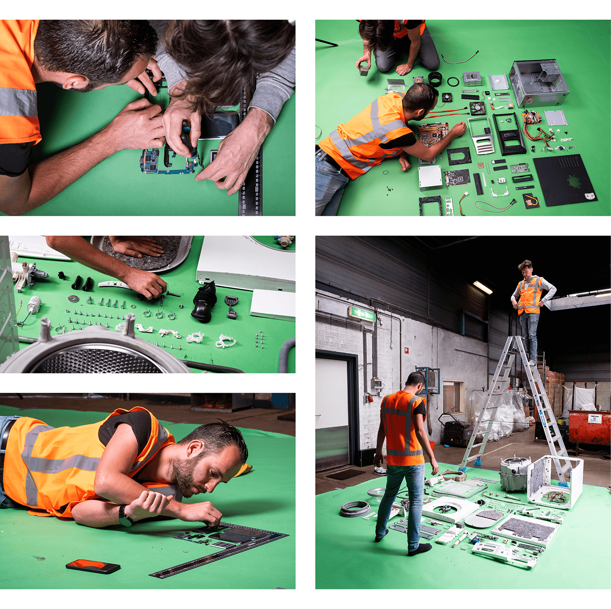 nthnrs design graphic Photography Knolling weeelectric brandwebbing electric machines deconstruct