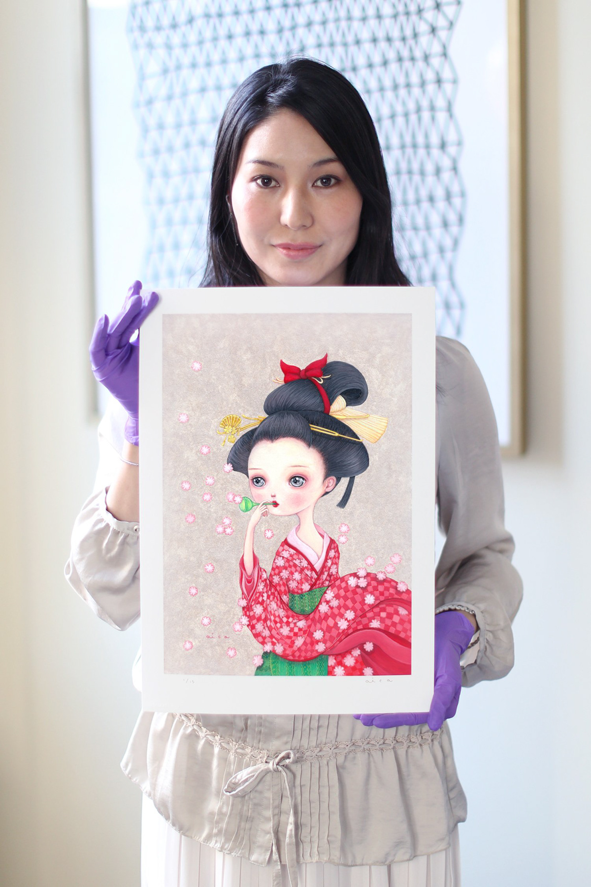 geisha Kitagawautamaro japan ukiyoe japaneseart houseofroulx aica aicaart kimono Fineartprint