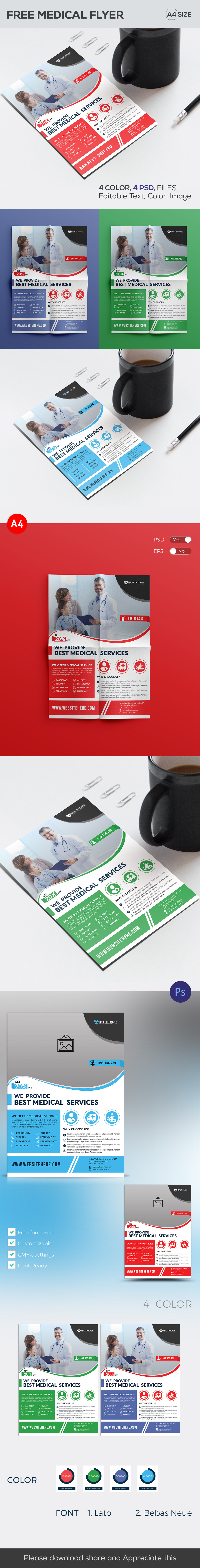medical hospitals Clinics dental labs health care fitness medical flyer Flyer Design flyer template