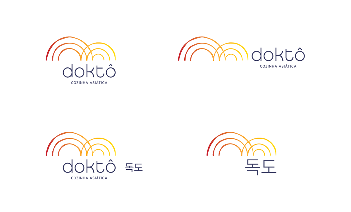 logo visual identity Asian Food Dokdo asian cuisine Island korean japanese