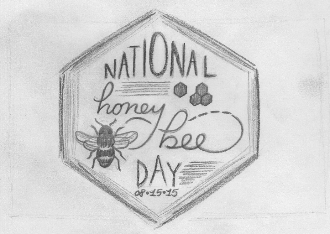 lettering hand-lettering honeybees floral insect charity non-profit