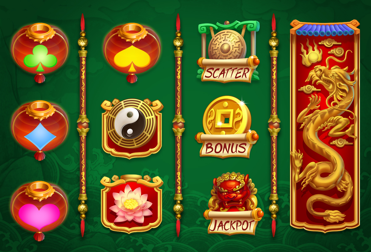 casino game art 2D 2D art ILLUSTRATION  slot Icon concept concept art