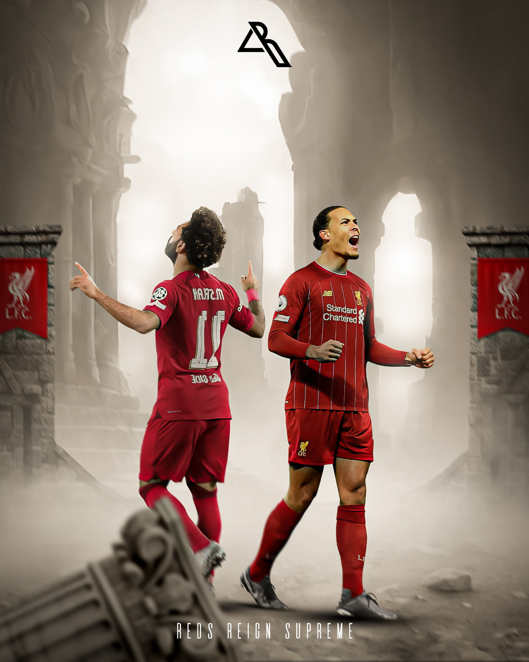 soccer football Sports Design Graphic Designer Social media post Liverpool salah Premier League
