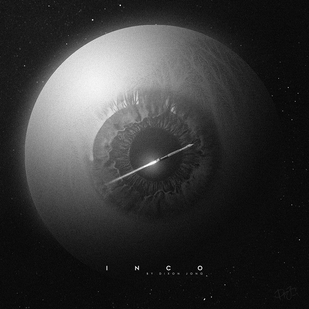 Space  modern oddity artwork album cover stars science fiction Sci Fi alien planet