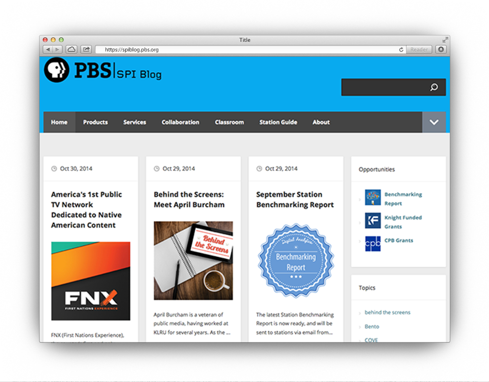 css Blog template redesign Rebrand PBS