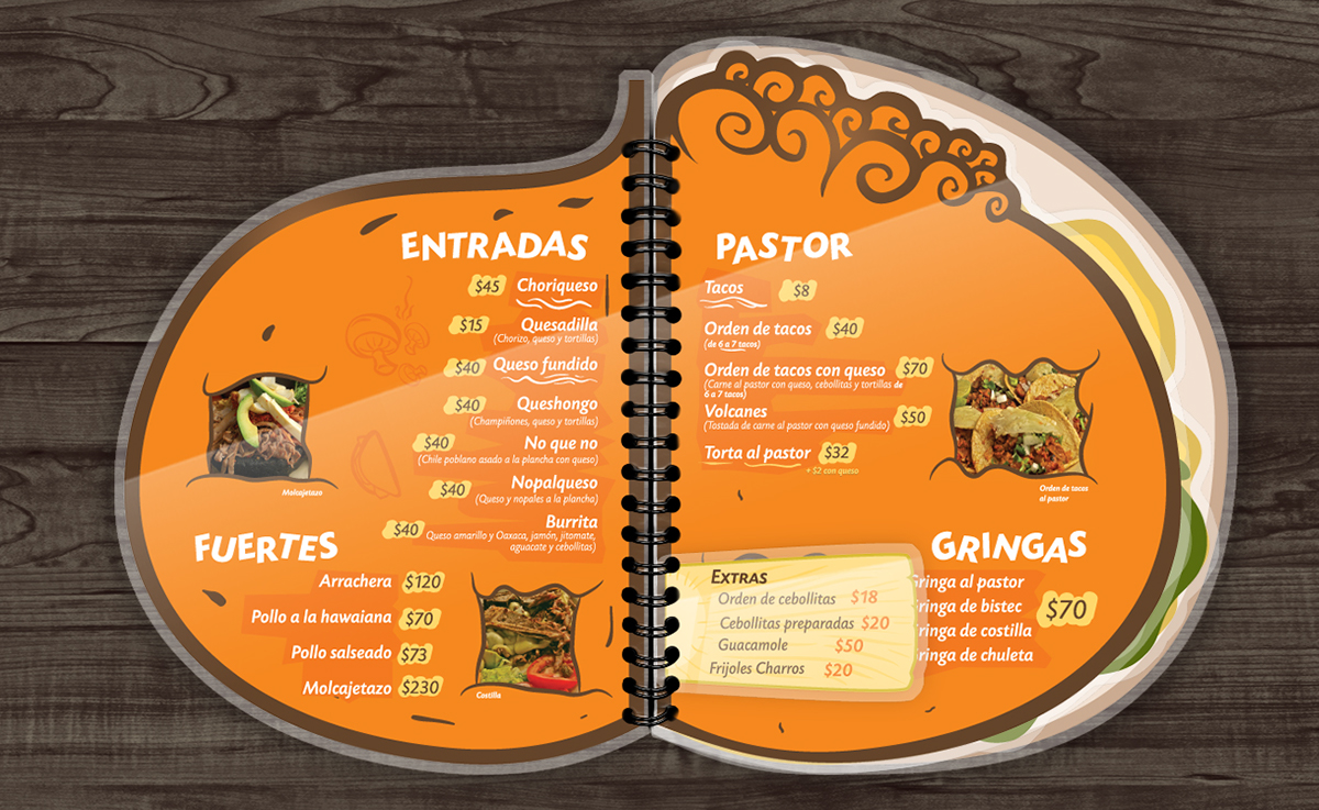  taquería  FOOD  restaurant  orange  sabor  taste  sazón  tacos  branding  bocatta  Mexico mexico comida  antojo tradition