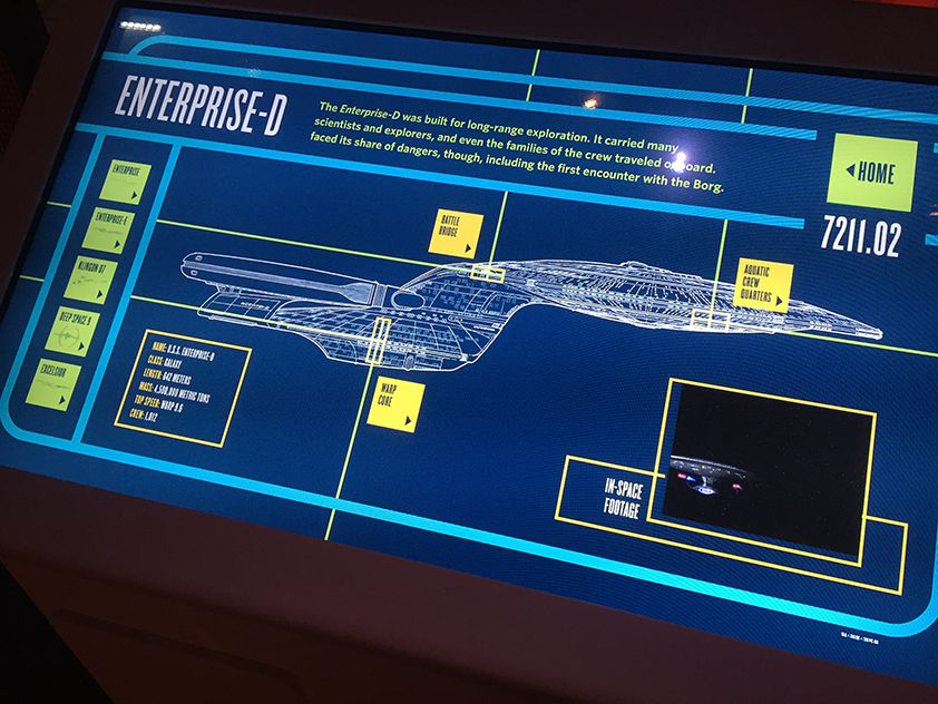 Adobe Portfolio EXHIBIT DESIGN Star Trek environmental graphics museum interactives citations