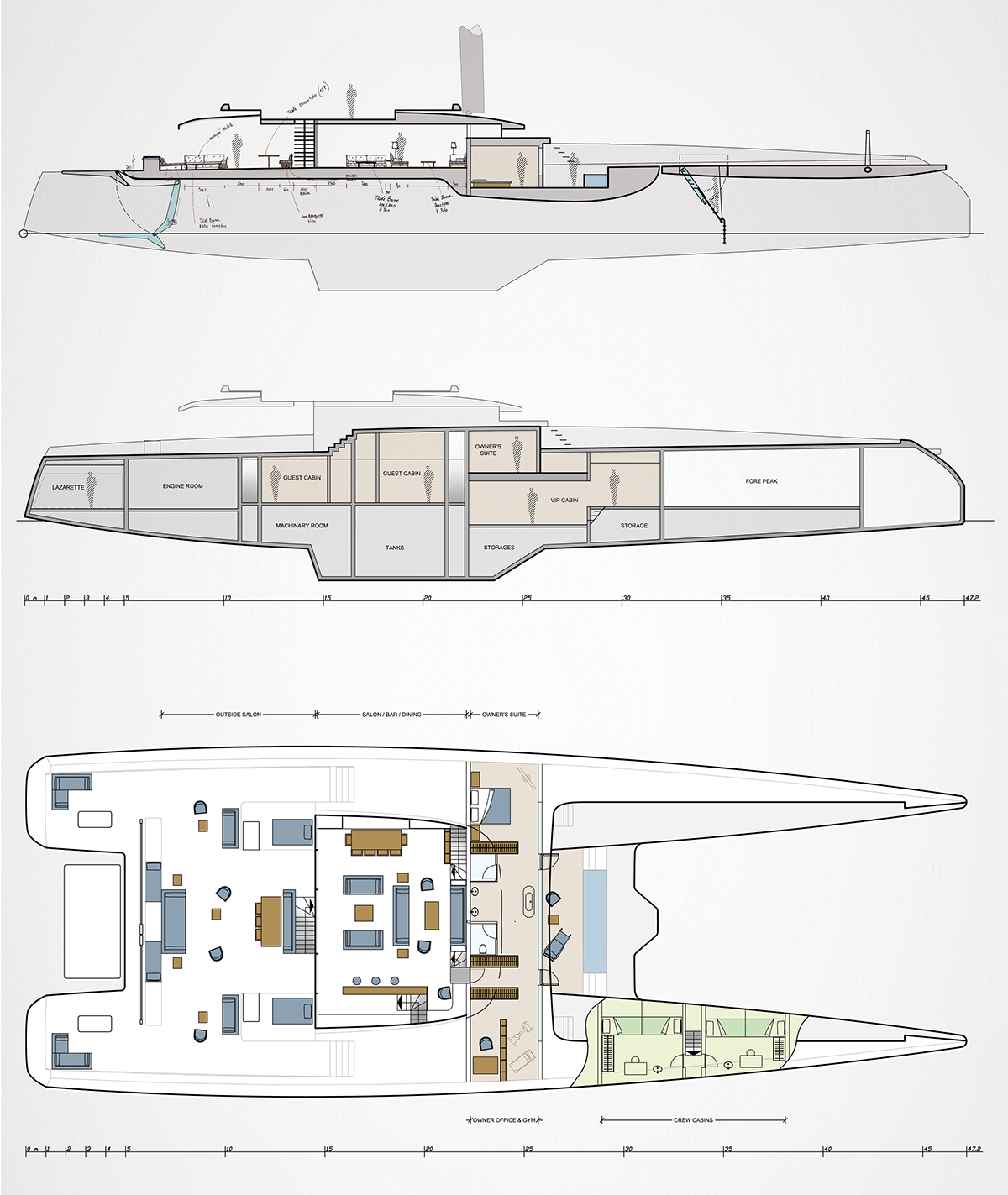 nautical design catamaran yacht Sail