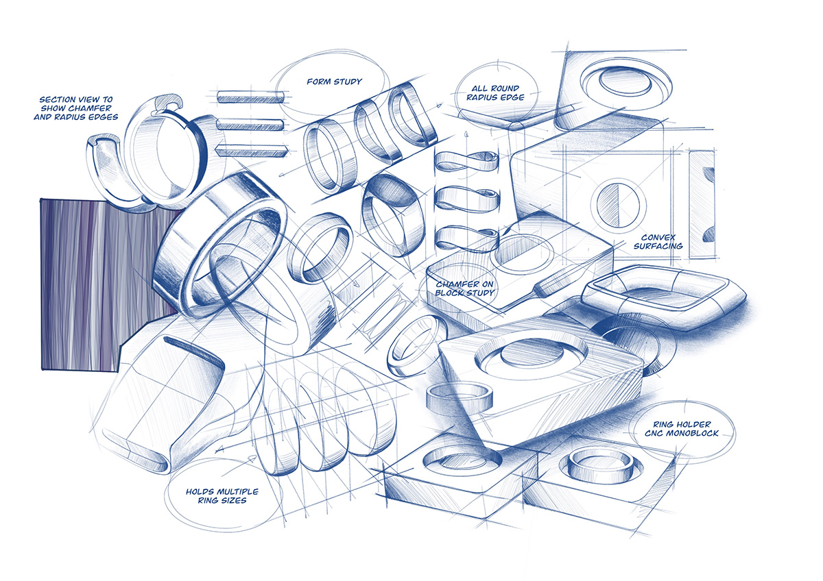 industrial design products sketches