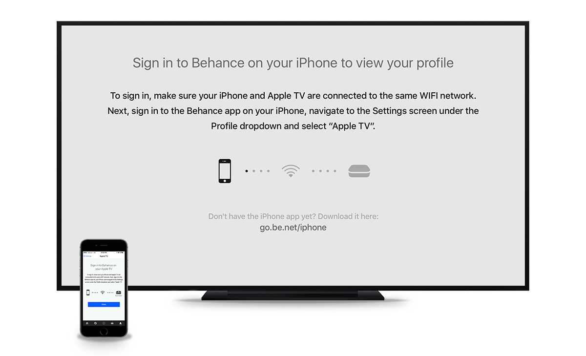 Adobe Portfolio apple ios Apple tv tv Behance app