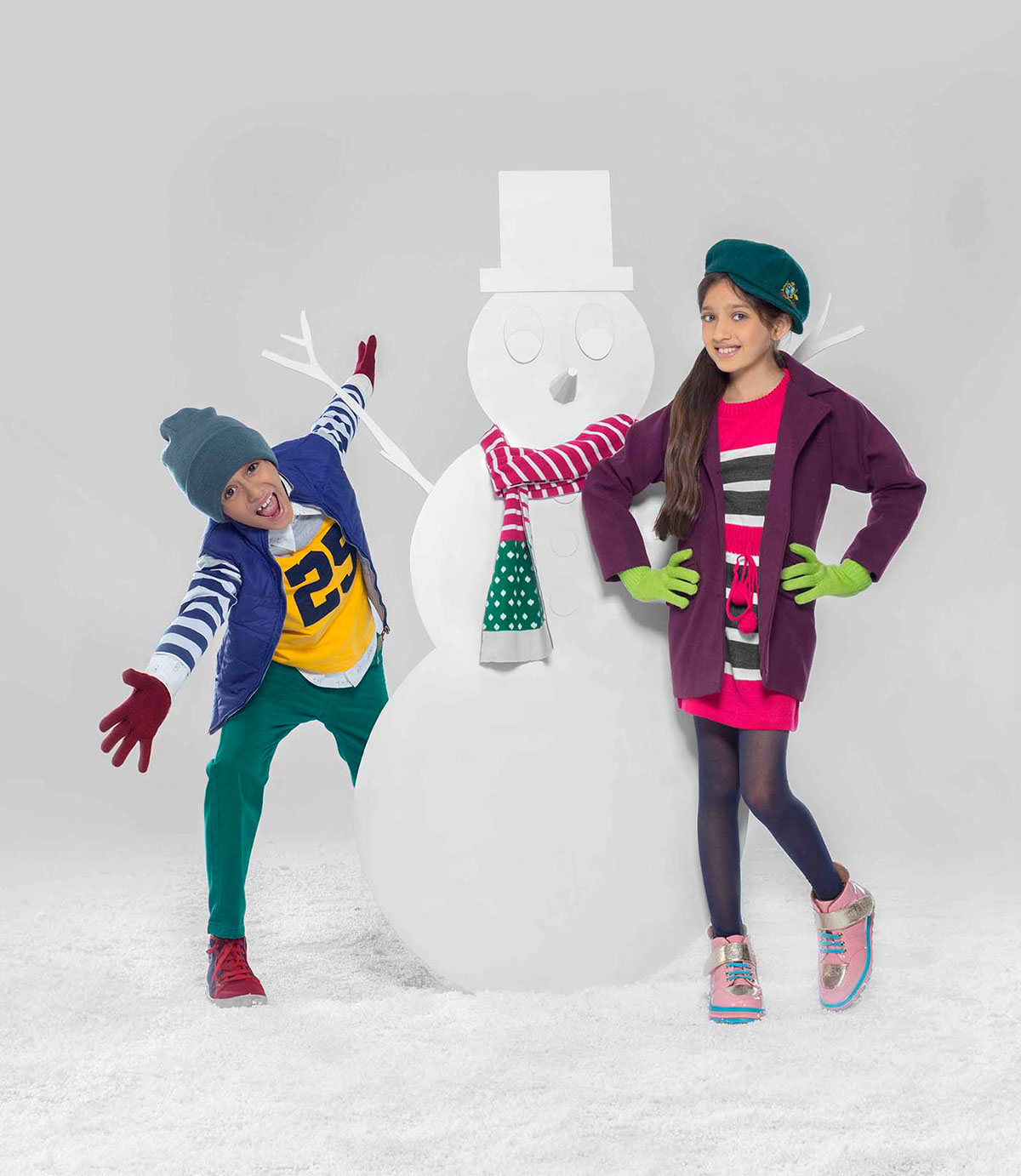 kids handmade winter set snow Collection kids wear White colorful fish fire happy Garments handcut