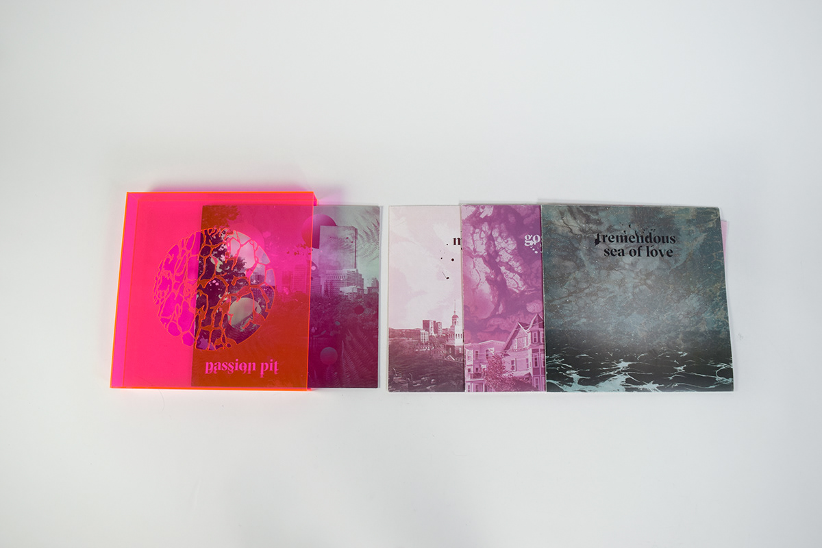 Passion Pit album art bands Album Records vinyl box set trippy vibrant acrylic Adobe Portfolio