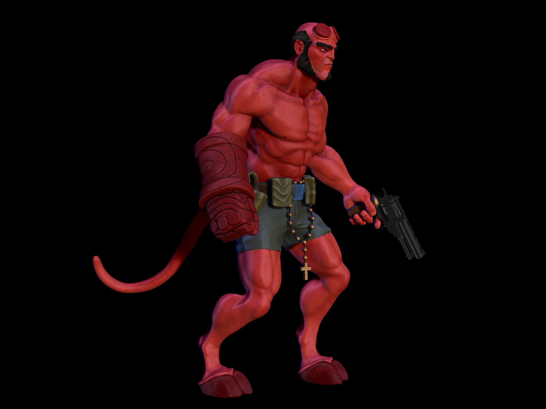 3D model Hellboy Fan Art