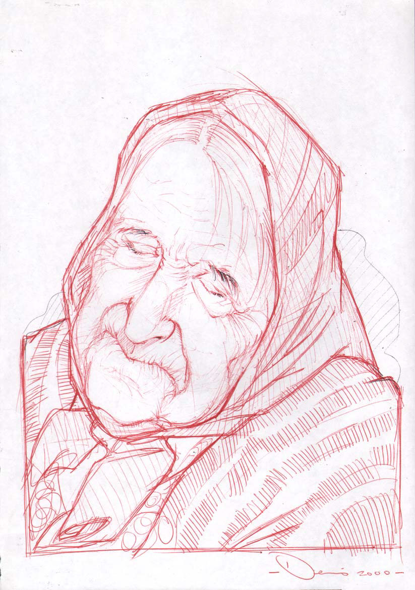 portraits elderly portratis Denis Medri