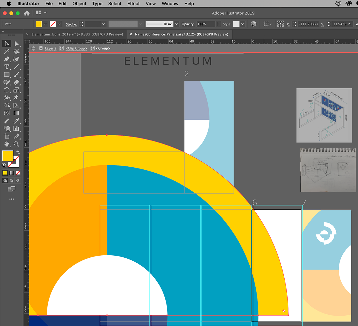 EmilioRiosDesigns blender 3d Illustrator Elementum 3d design booth design print design 