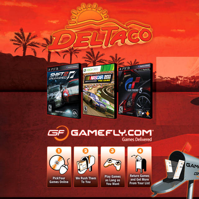 Layout  Del Taco  Packaging Gamefly  cup