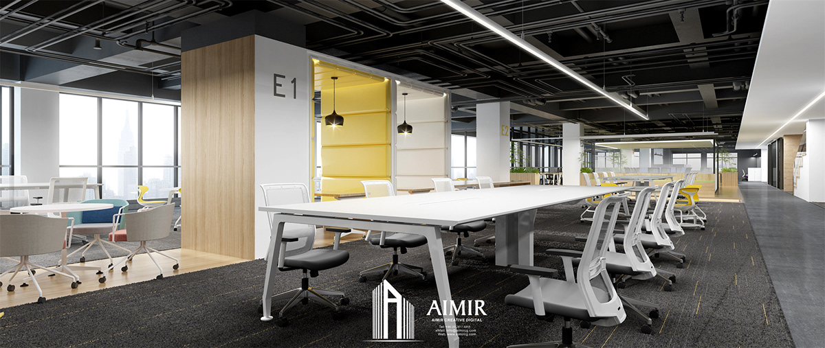 3D architecture archviz CGI design Interior interior design  Office Render visualization