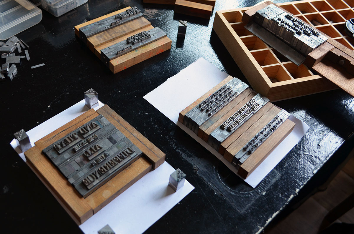 #TypesettingSG #letterpress #Poem  #printing #Metal type #press chandler & price Platen Press #Robert Frost