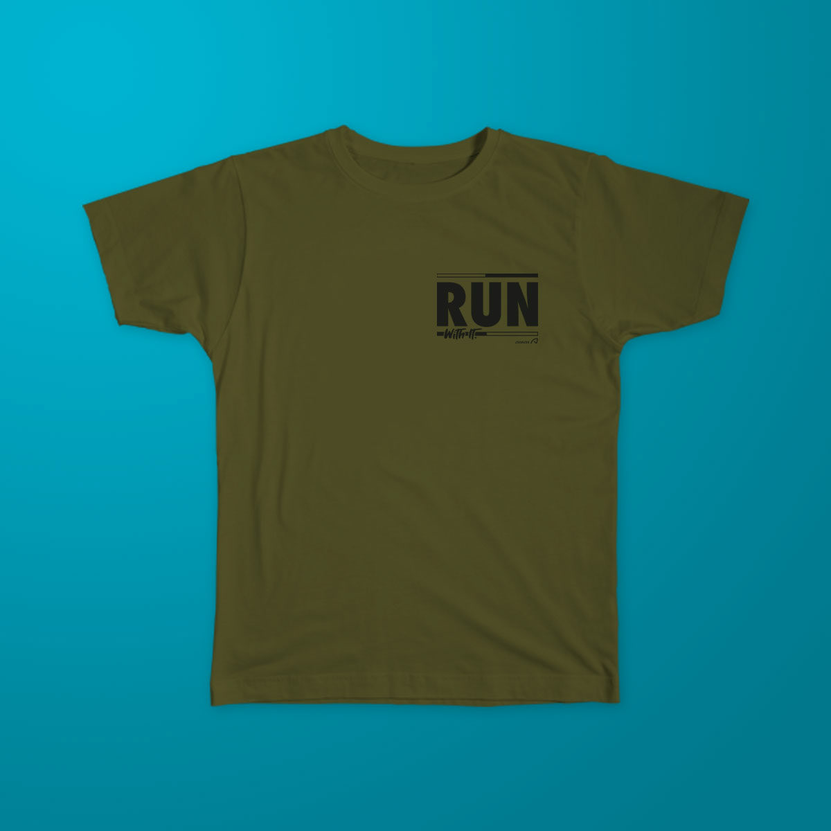 corporate run logo miami t-shirt T-Shirt Design