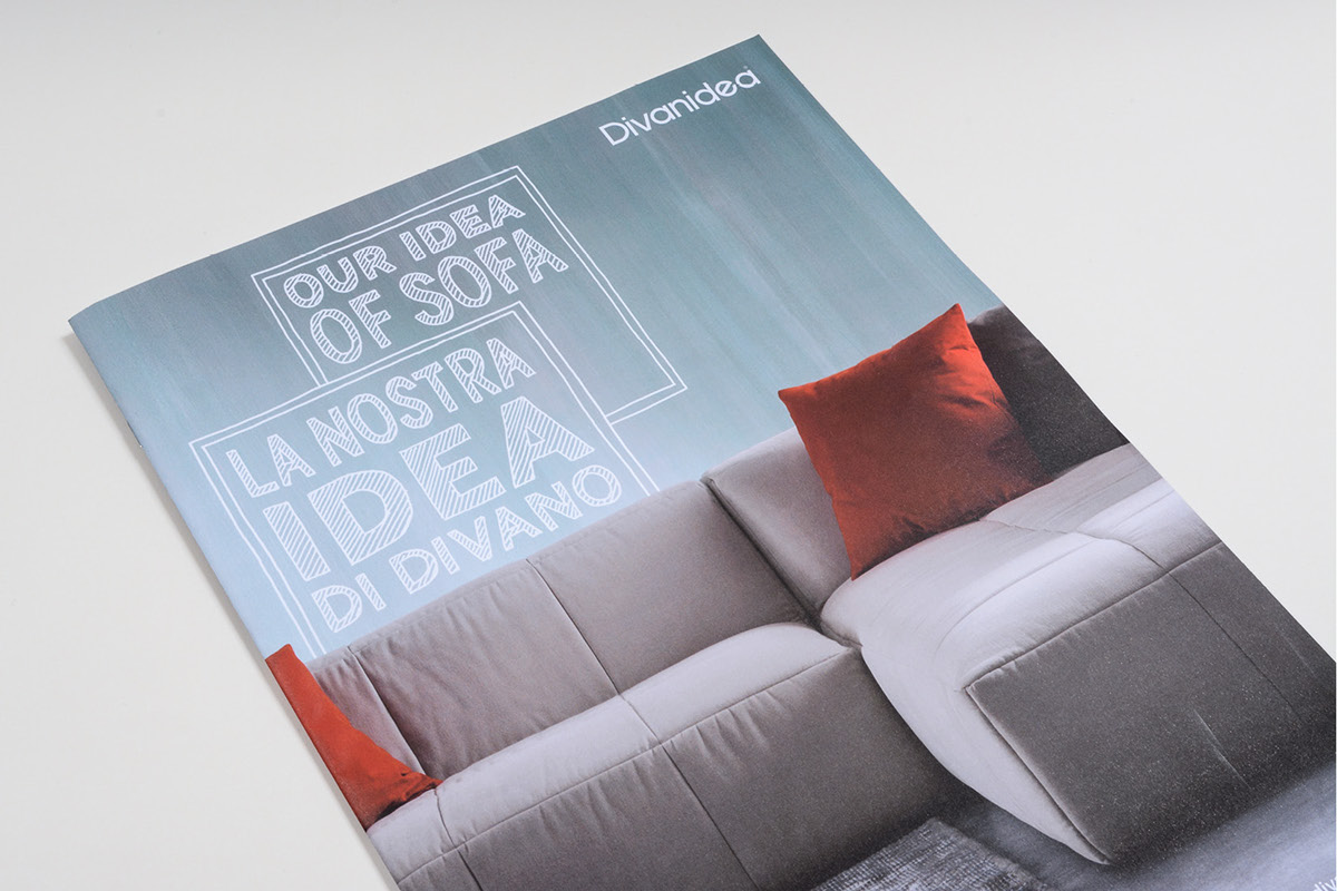 corporate sofa magazine Catalogue editorial divanidea Treviso metodo