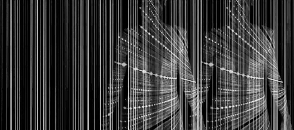 video graphic stripes black White model girl Videoclip electro audioreact DANCE   geometry