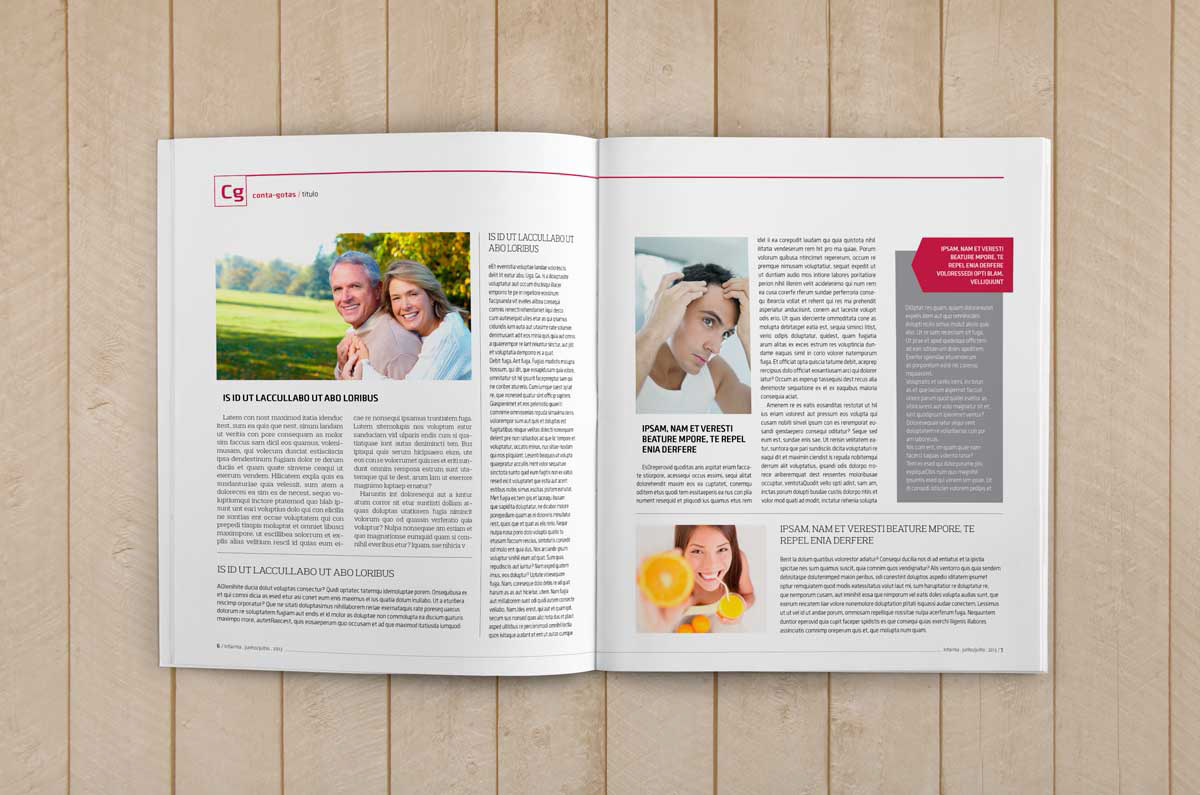 hypermarcas revista OTC magazine brochure design brand marca InFarma farmaceutico