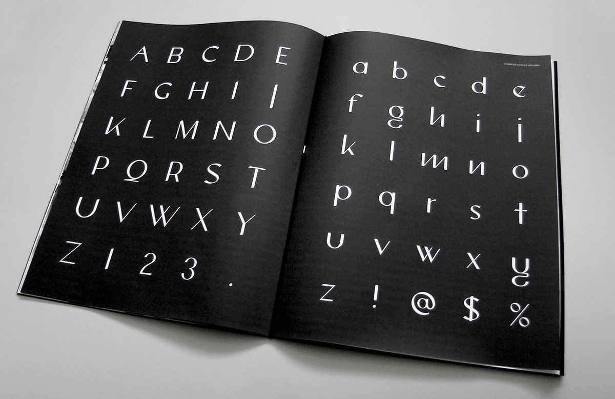 type design type  function  calligraphy  type specimen font  typeface  e readers kindle  kobo specimen book  embossing embossed letters digital