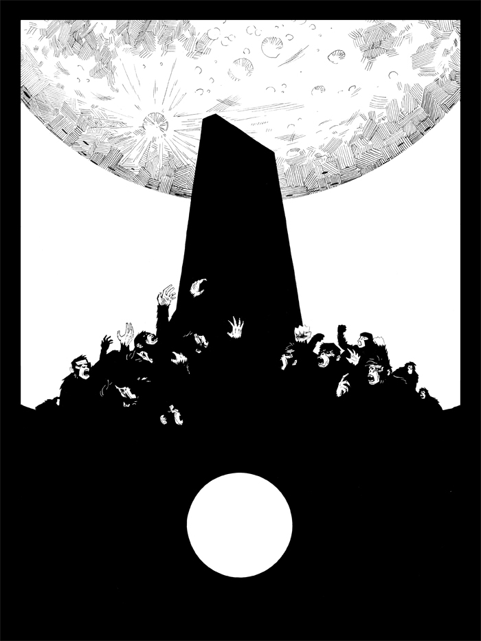 space odyssey monolith Dawn of Man Stanley Kubrick 2001spaceodyssey