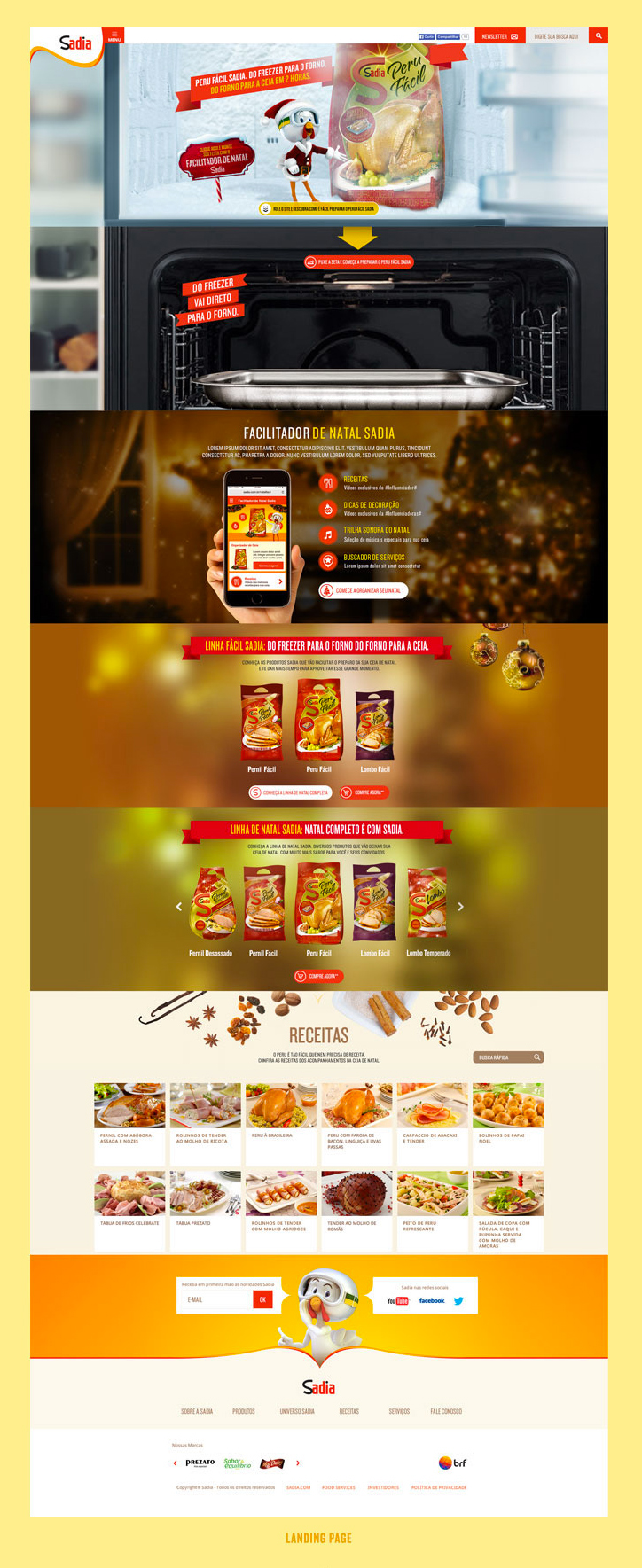 Food  natal Webdesign UI ceia Christmas new year online Turkey party festa family Fast food