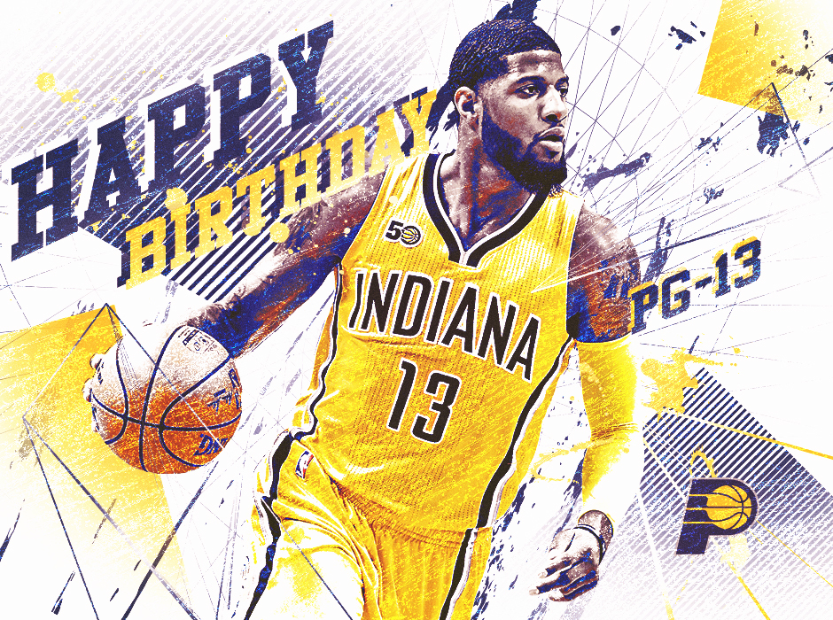 Pacers Indiana Pacers basketball NBA social media ILLUSTRATION  sports Sports Design NBA Art Paul George