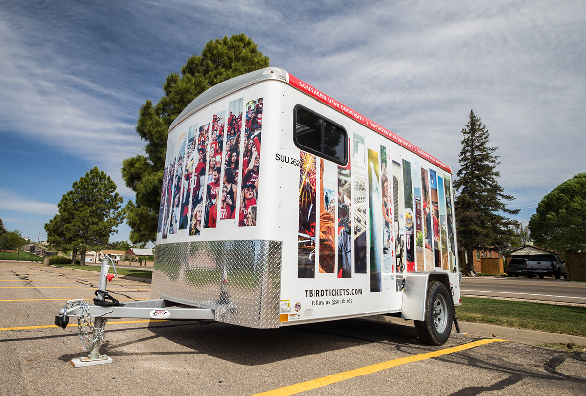 trailer wrap car wrap communication Southern Utah University