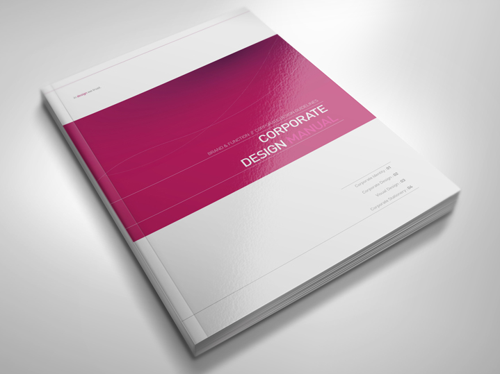 brand manual a4 brand brochure business clean company Corporate Design corporate identity Dynamic elegant guidance Guide