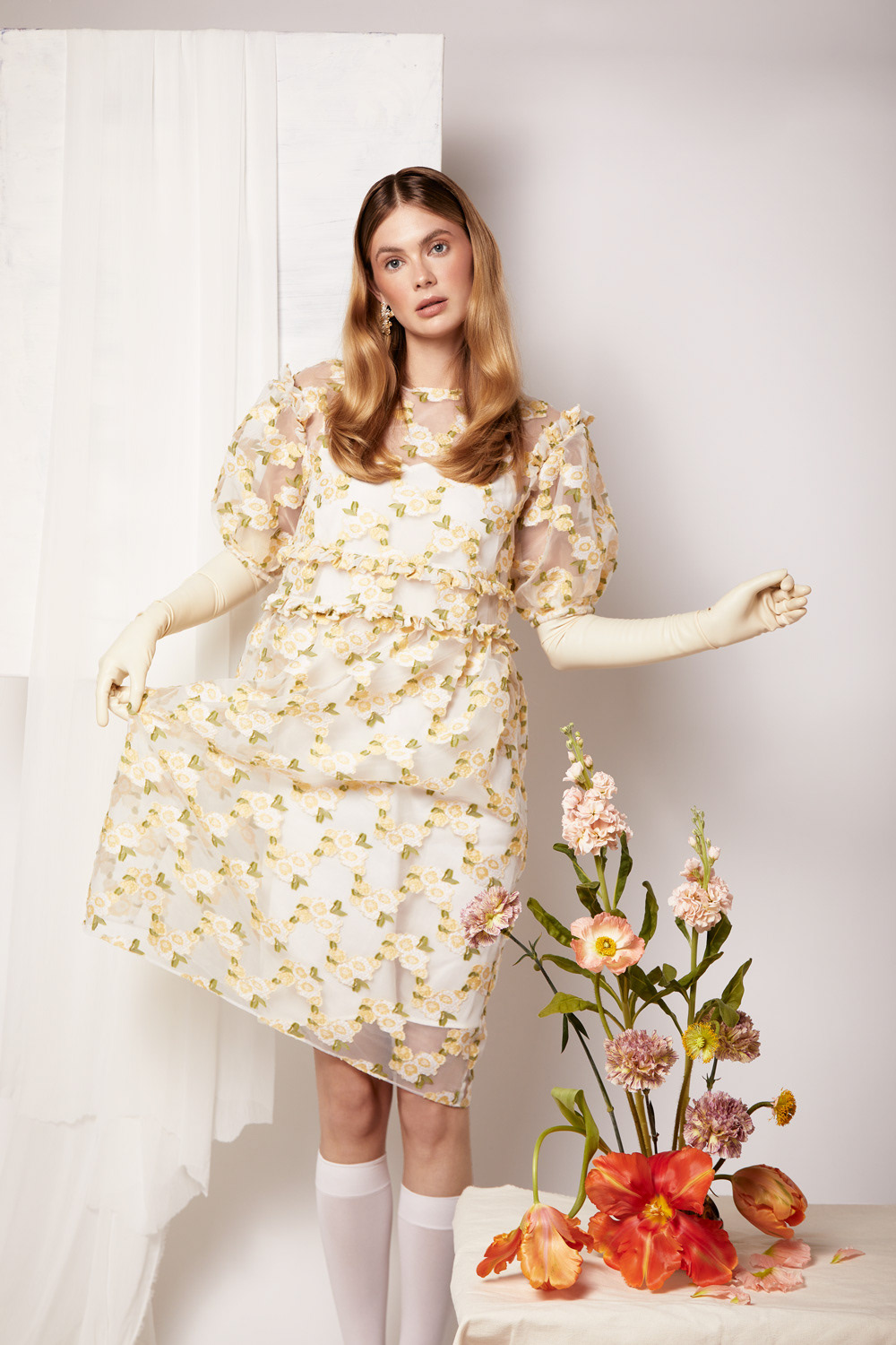 ekin can bayrakdar Fashion  flower model set design  Spring summer