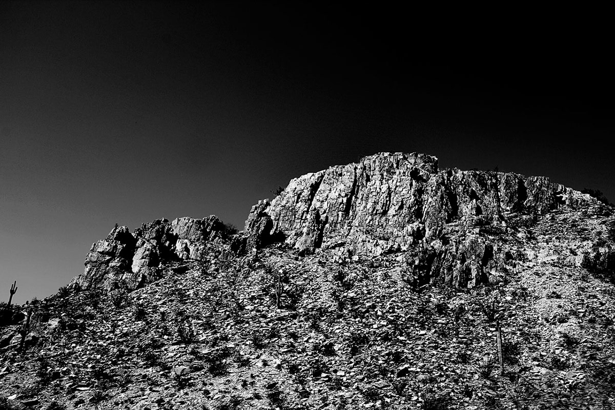 landscapes  Desert arizona black and white photos