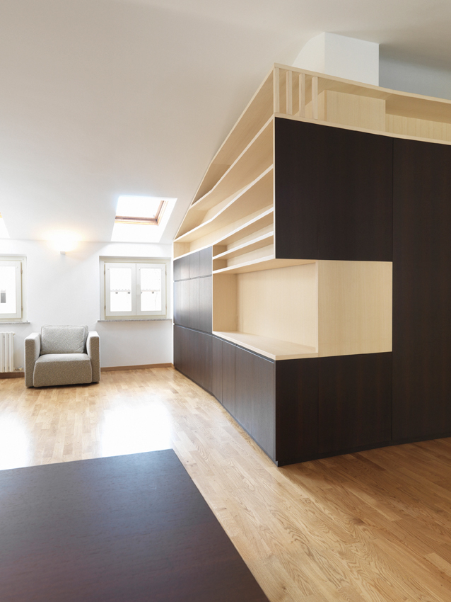apartment Interior wood furniture furniture house Italy ash wenghe bleeched ash domestic Interior Architecture design