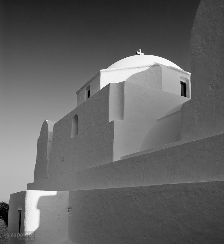 cyclades sifnos milos folegandros santorin black and white greek church Island