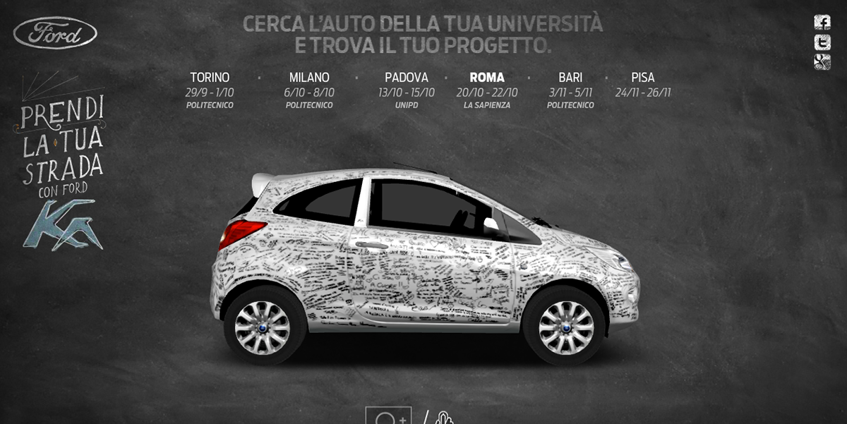 Ford italia ford ka University Integrated Campaign