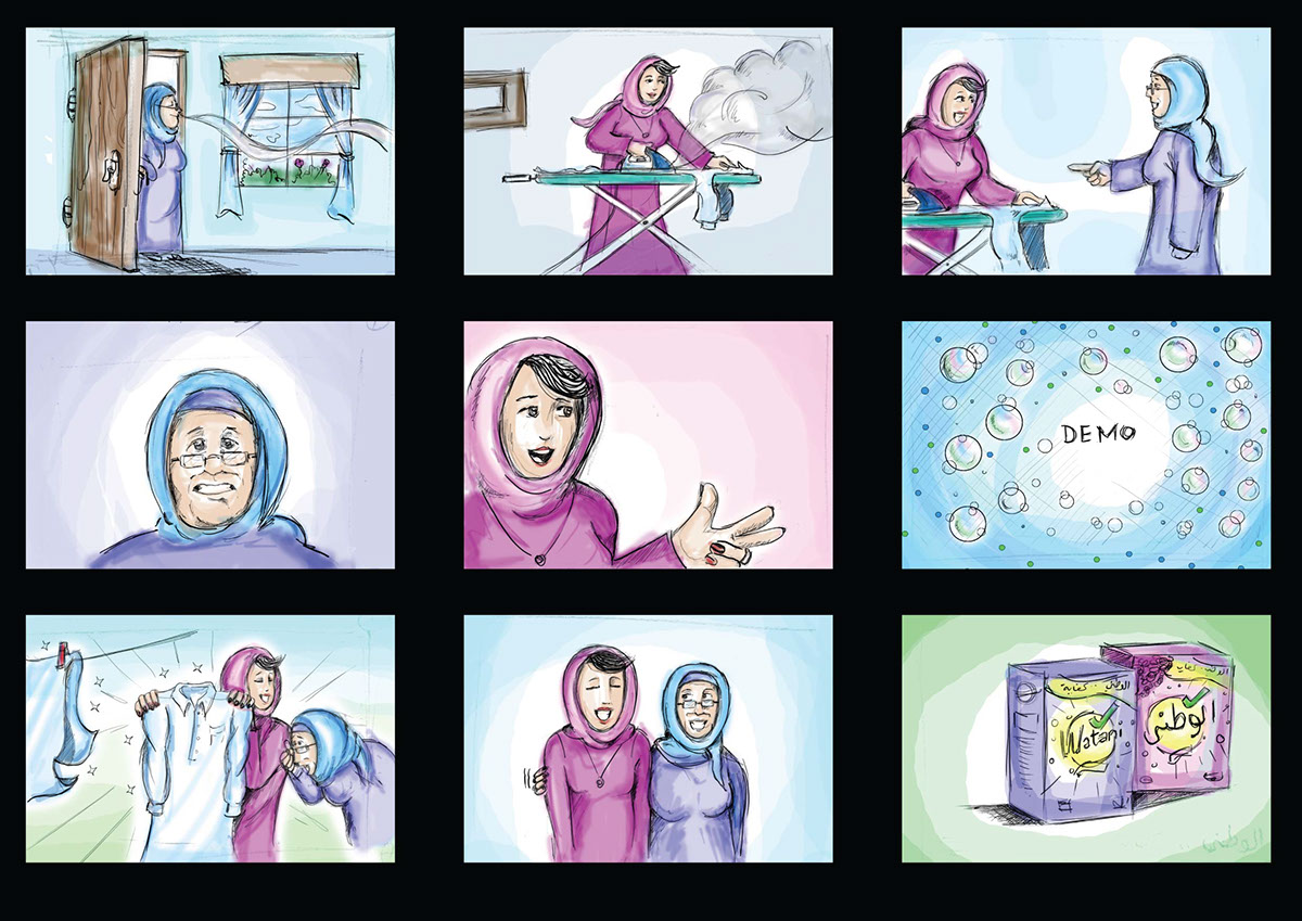 WATANI detergent storyboard Tv-commercial tvc