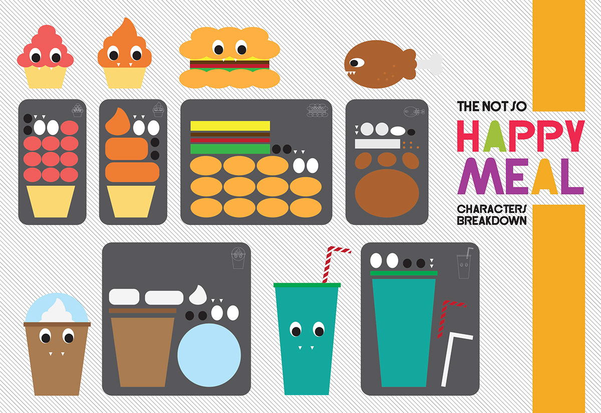 graphic Character Food  happy meal