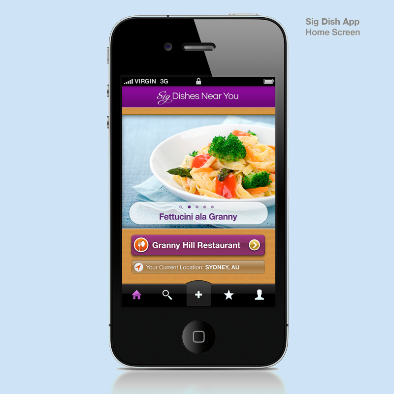 user interface Mobile app Culinary app iphone