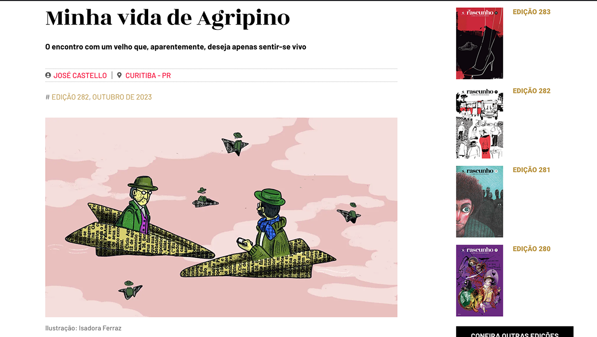 ILLUSTRATION  editorial book crónica Globo photoshop autores ilustracaoeditorial jornalrascunho